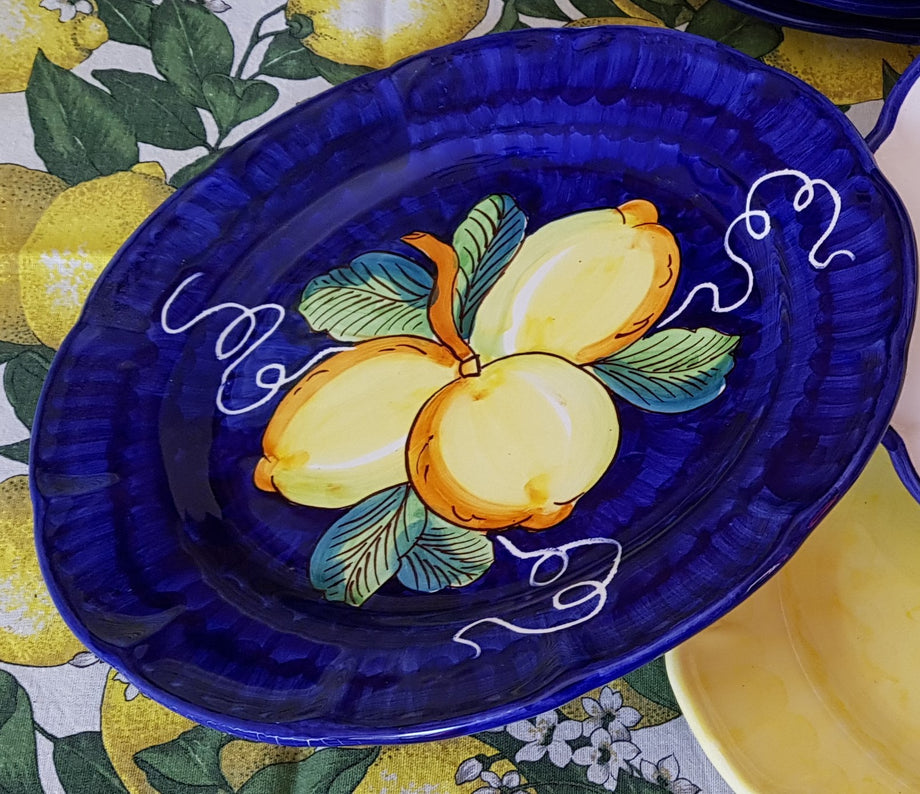 Piatti linea Fiori e Limoni in ceramica vietrese – Vietri With Love