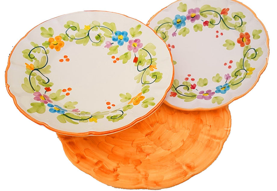 Piatti linea Fiori e Limoni in ceramica vietrese – Vietri With Love